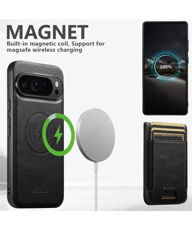 Coque Google Pixel 10 Pro XL Portefeuille Magnétique Élastique