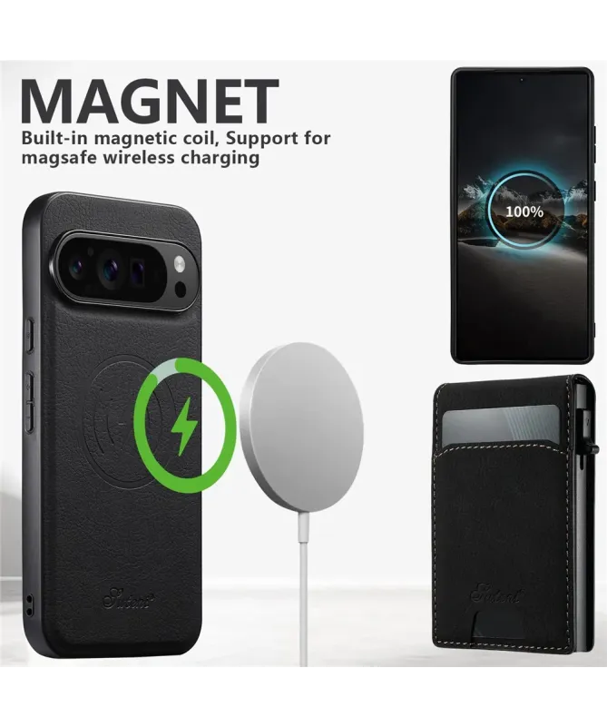 Coque Google Pixel 10 Pro XL et Portefeuille Magnétique Pop-up