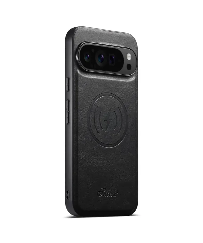Coque Google Pixel 10 Pro XL Cuir Cireux et Portefeuille Pop-up