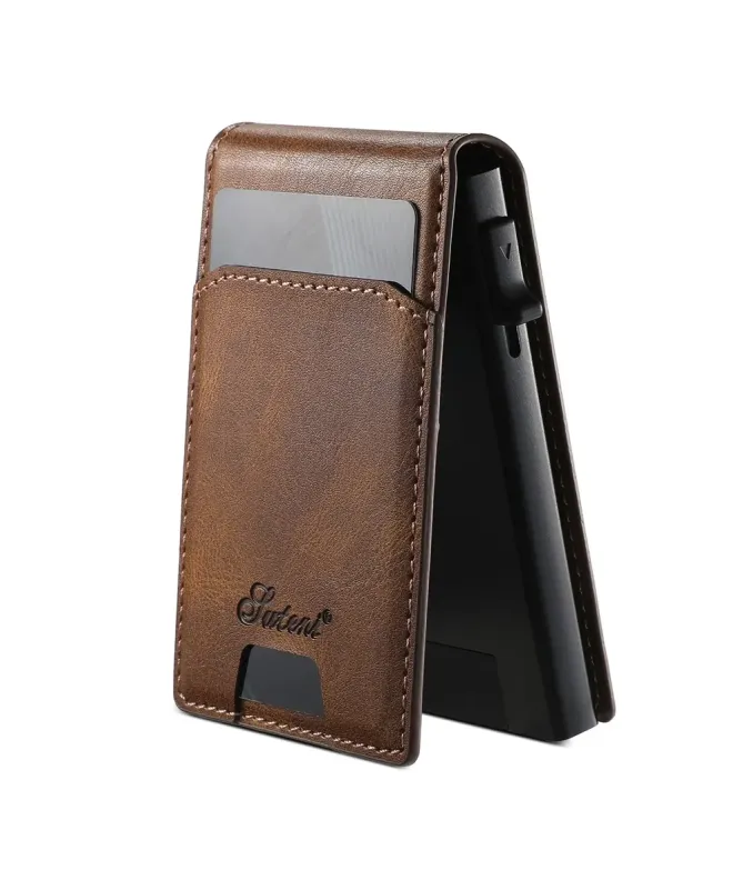 Coque Google Pixel 10 Pro XL Cuir Cireux et Portefeuille Pop-up