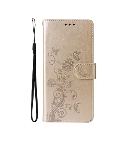 Housse Honor 400 Smart 5G / 4G Fleurs et Papillons en Relief