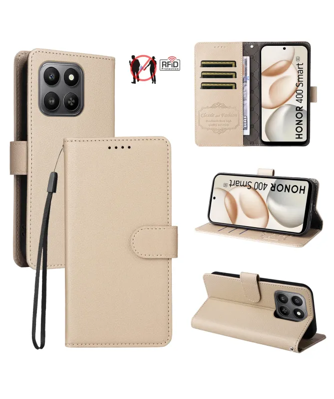 Étui Portefeuille Honor 400 Smart 5G / 4G avec Blindage RFID