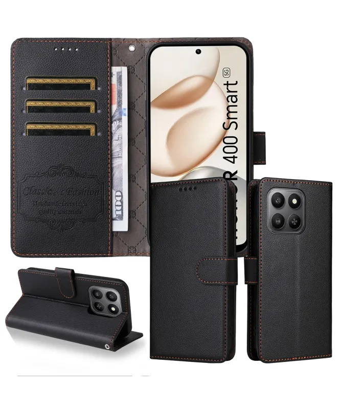 Étui Portefeuille Honor 400 Smart 5G / 4G avec Blindage RFID