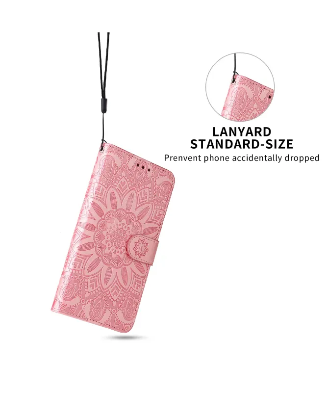 Housse Honor 400 Smart 5G / 4G Fleur Mandala en Relief