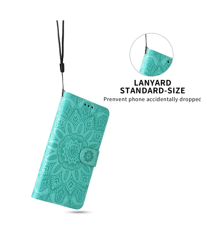 Housse Honor 400 Smart 5G / 4G Fleur Mandala en Relief