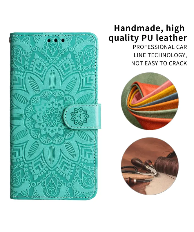 Housse Honor 400 Smart 5G / 4G Fleur Mandala en Relief