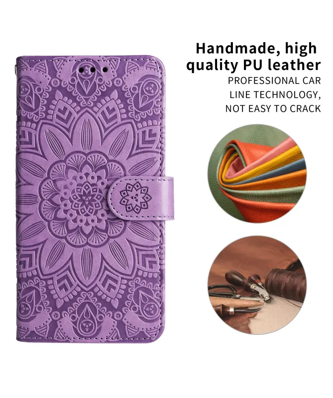 Housse Honor 400 Smart 5G / 4G Fleur Mandala en Relief