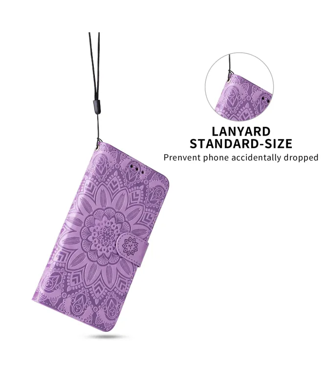 Housse Honor 400 Smart 5G / 4G Fleur Mandala en Relief