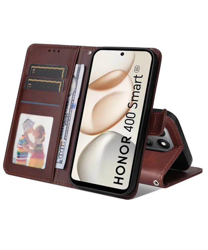 Housse Portefeuille Honor 400 Smart 5G / 4G Classique Intemporel