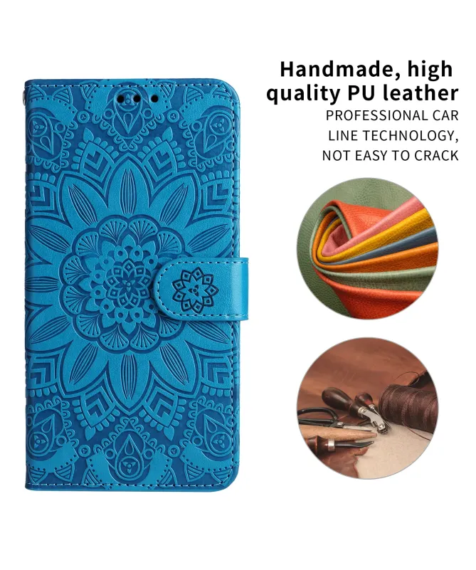 Housse Honor 400 Smart 5G / 4G Fleur Mandala en Relief