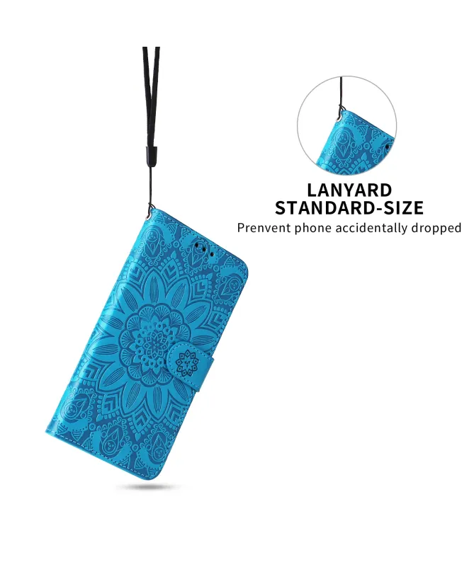 Housse Honor 400 Smart 5G / 4G Fleur Mandala en Relief