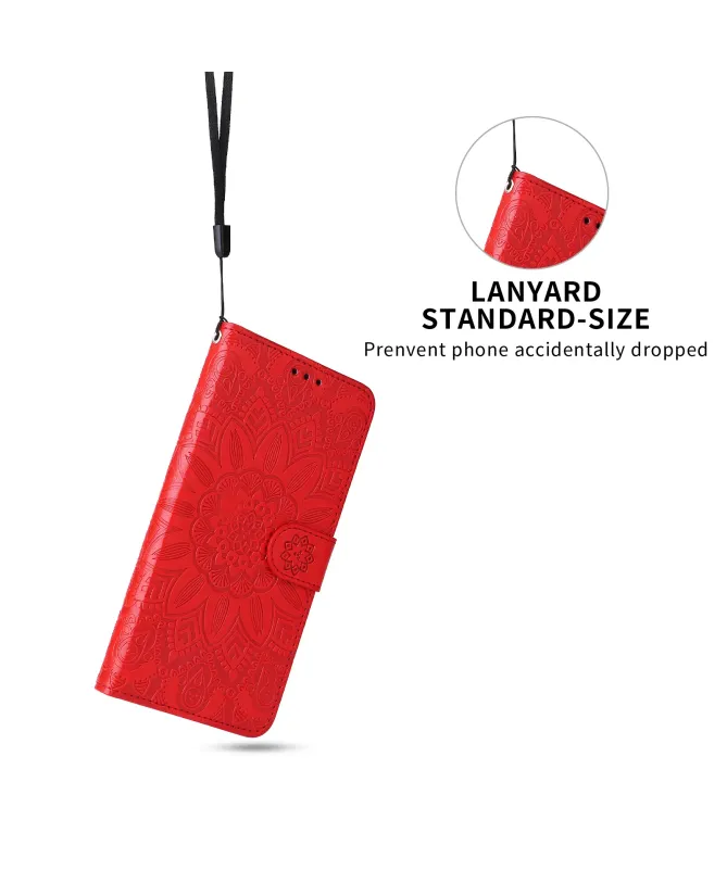 Housse Honor 400 Smart 5G / 4G Fleur Mandala en Relief