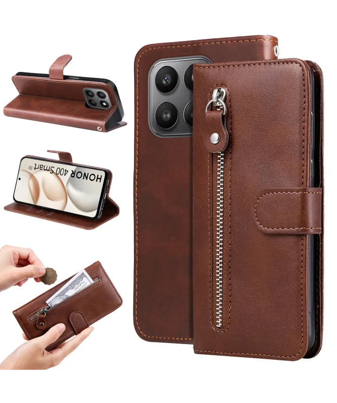 Housse Honor 400 Smart 5G / 4G Zipper Pocket Fonction Support