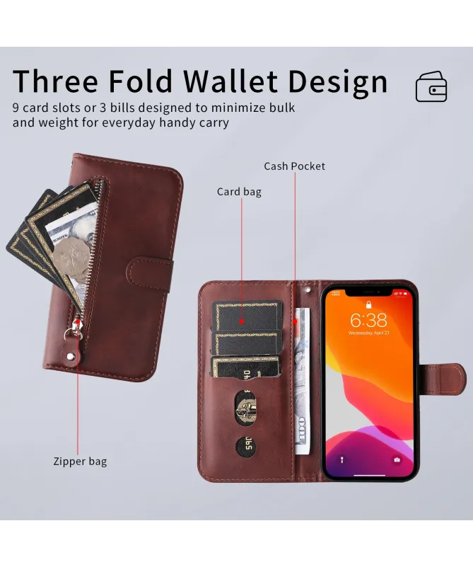 Housse Honor 400 Smart 5G / 4G Zipper Pocket Fonction Support