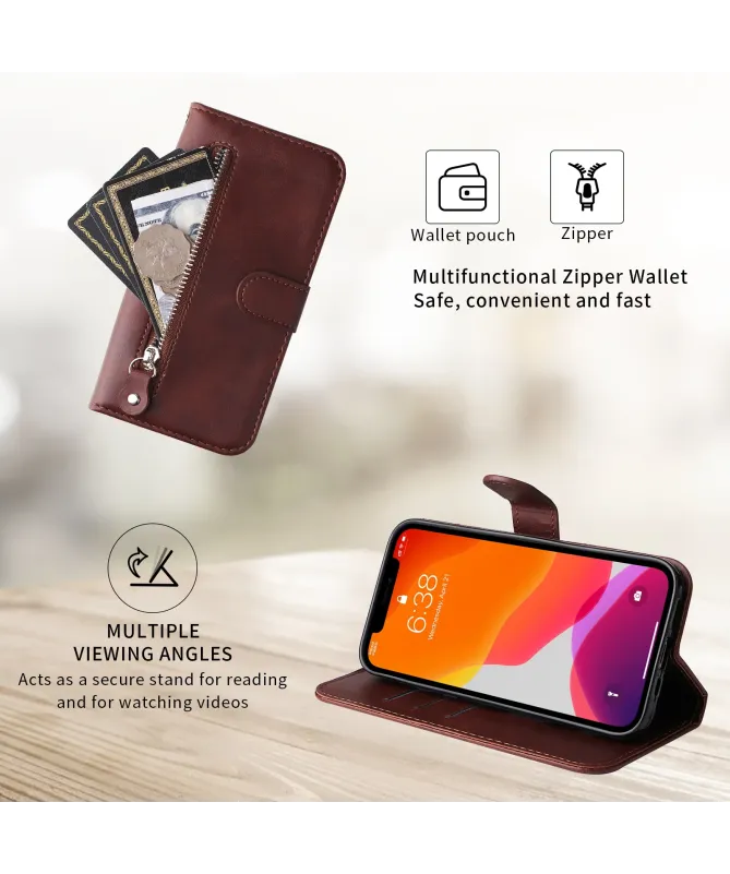 Housse Honor 400 Smart 5G / 4G Zipper Pocket Fonction Support