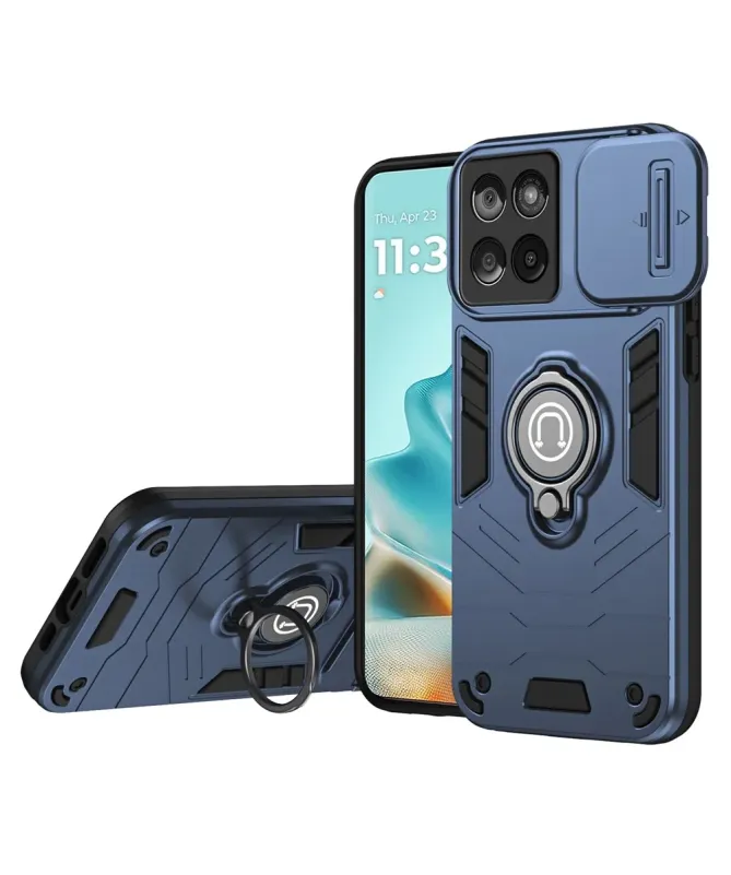 Coque Motorola Edge 60 Fusion Antichoc avec Cache Caméra et Anneau