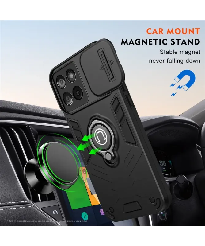 Coque Motorola Edge 60 Fusion Antichoc avec Cache Caméra et Anneau