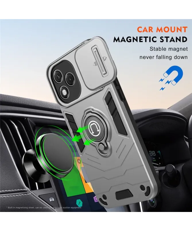 Coque Honor 400 Lite Antichoc avec Cache Caméra et Anneau