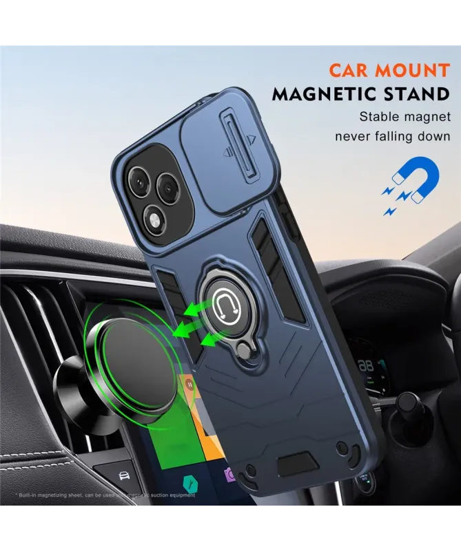 Coque Honor 400 Lite Antichoc avec Cache Caméra et Anneau