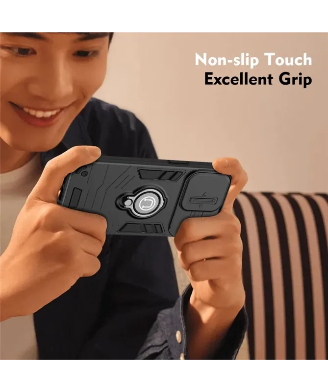 Coque Honor 400 Lite Antichoc avec Cache Caméra et Anneau