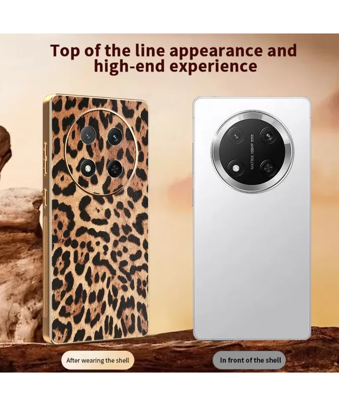 Coque Honor Magic 7 Lite Léopard Doré