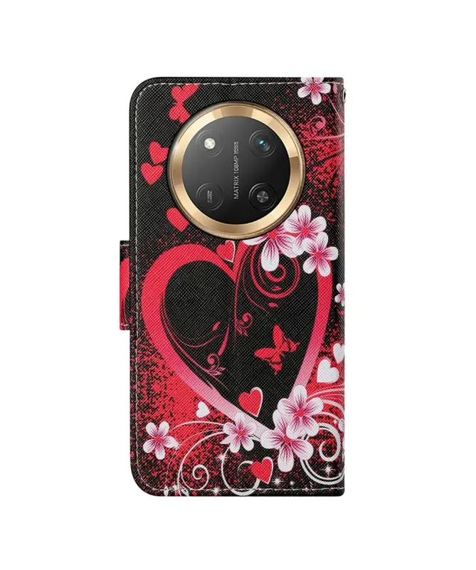 Housse Honor Magic 7 Lite Coeur Fleuri