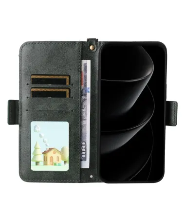 Housse iPhone 17 Pro Max Sac à Main avec Bandoulière Vert foncé - photo 2