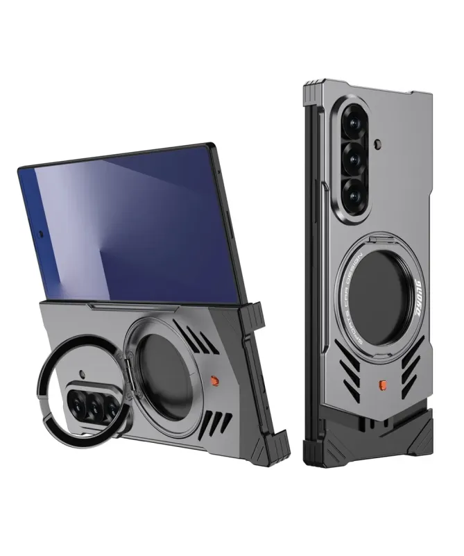 Coque Samsung Galaxy Z Fold 7 Métal Ajourée avec Support
