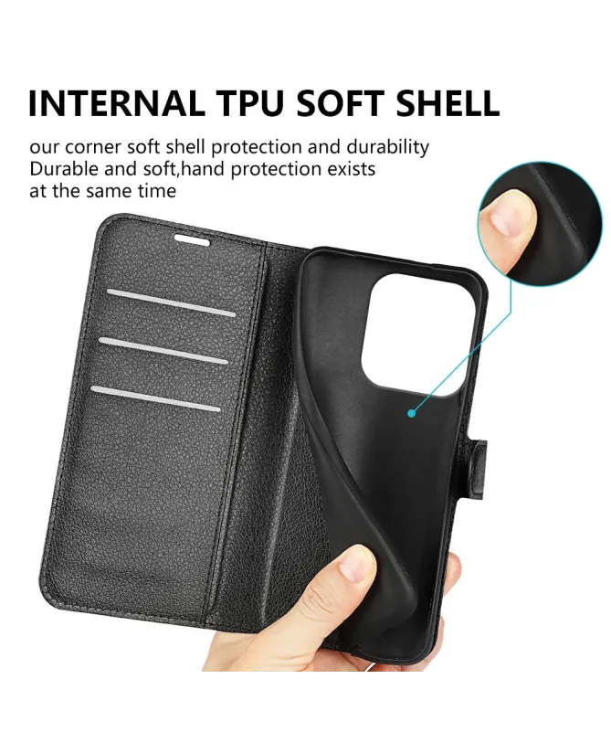 Housse Honor 400 Smart 5G / 4G portefeuille style cuir