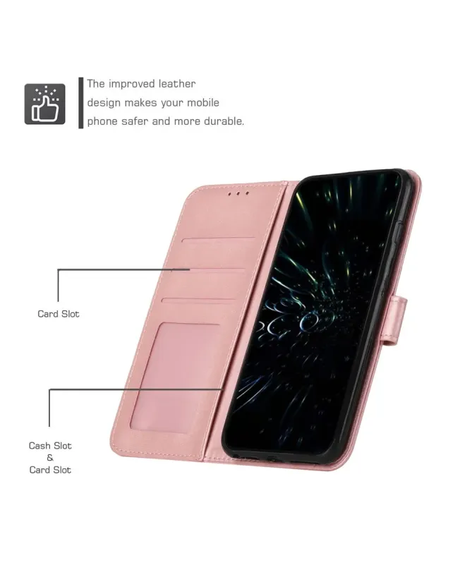 Housse iPhone 17 Pro Max Effet Cuir Lignes Gravées