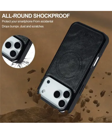 Coque iPhone 17 Pro Max MagSafe | Toucher Cuir