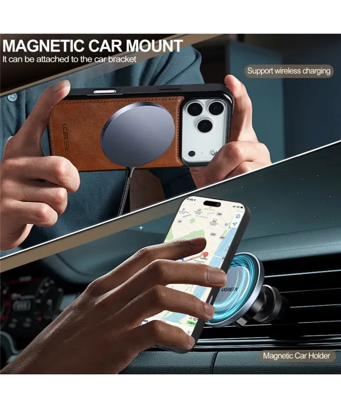 Coque iPhone 17 Pro Max MagSafe | Toucher Cuir