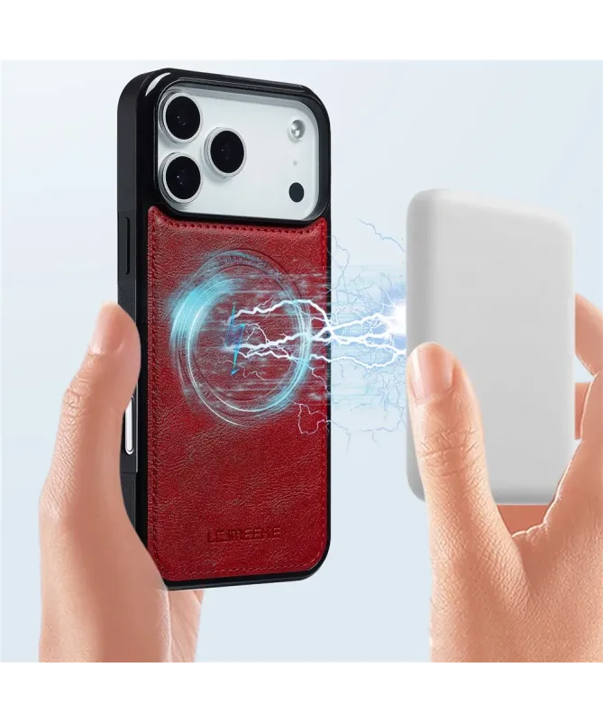 Coque iPhone 17 Pro Max MagSafe | Toucher Cuir