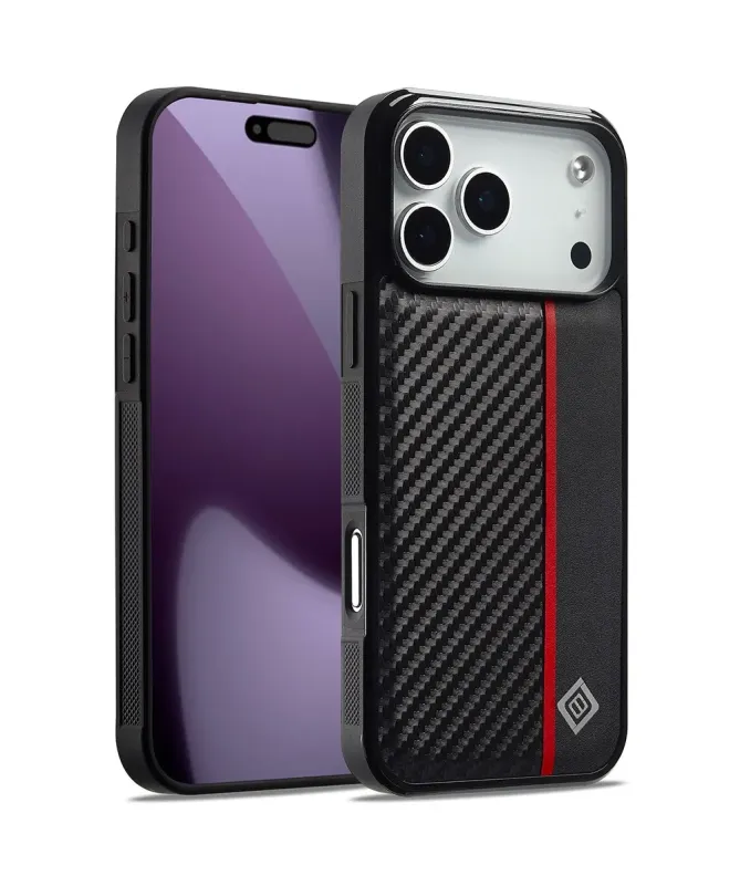 Coque iPhone 17 Pro Max Finition Carbone Renforcée