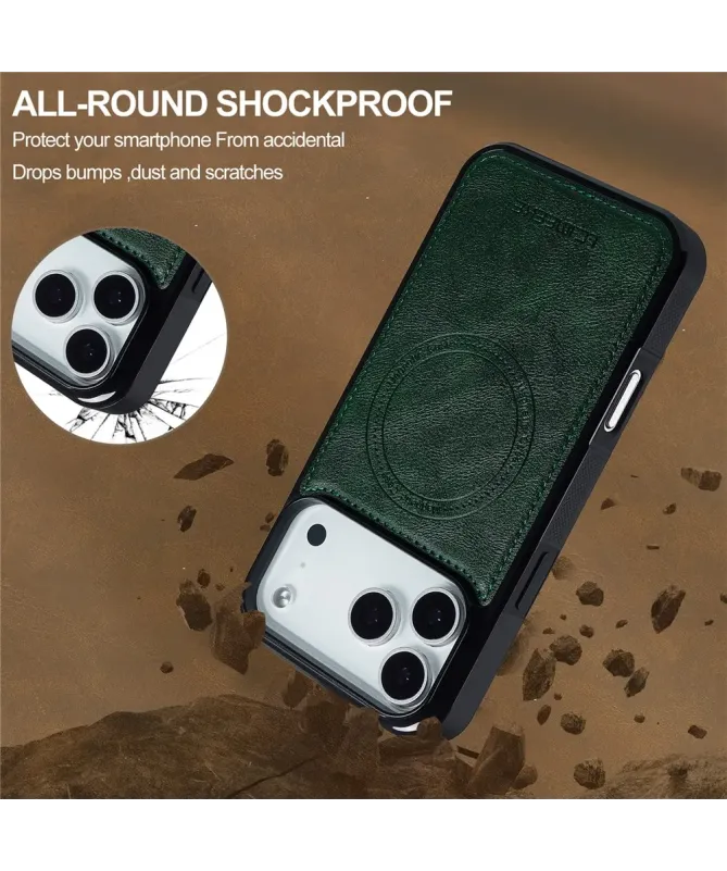 Coque iPhone 17 Pro Max MagSafe | Toucher Cuir