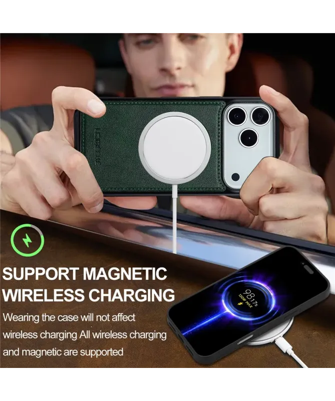 Coque iPhone 17 Pro Max MagSafe | Toucher Cuir