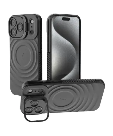 Coque iPhone 17 Pro Max Design Ondulé | MagSafe et Support