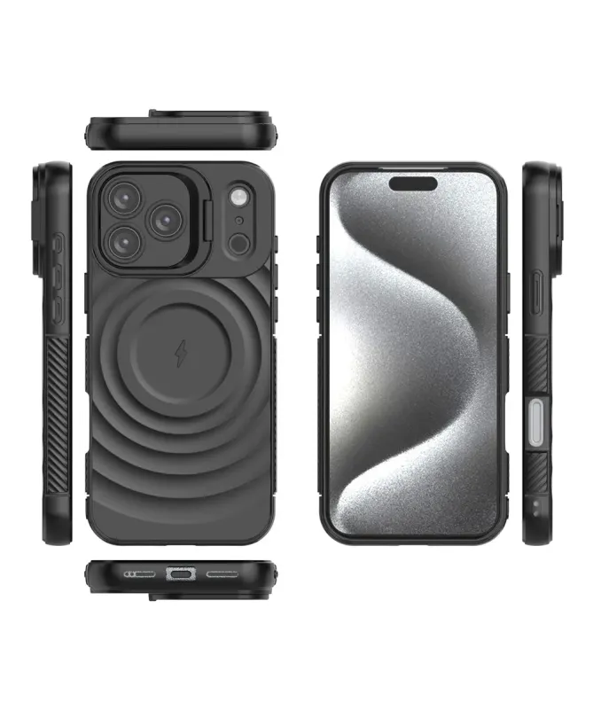 Coque iPhone 17 Pro Max Design Ondulé | MagSafe et Support