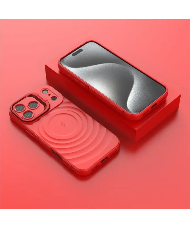 Coque iPhone 17 Pro Max Design Ondulé | MagSafe et Support