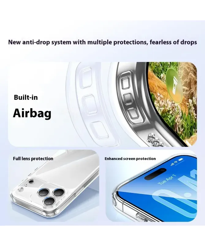 Coque iPhone 17 Pro Max Antichoc avec Dos en Verre