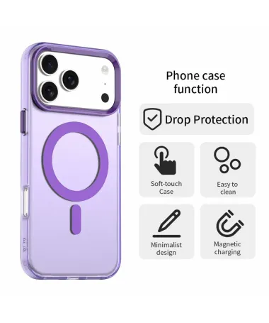 Coque iPhone 17 Pro Max Transparente | Candy Violet - photo 38