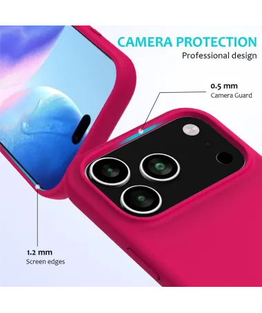 Coque iPhone 17 Pro Max Silicone | Toucher Soyeux Magenta - photo 50
