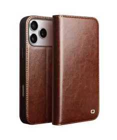 Housse iPhone 17 Pro Max fait main en cuir véritable
