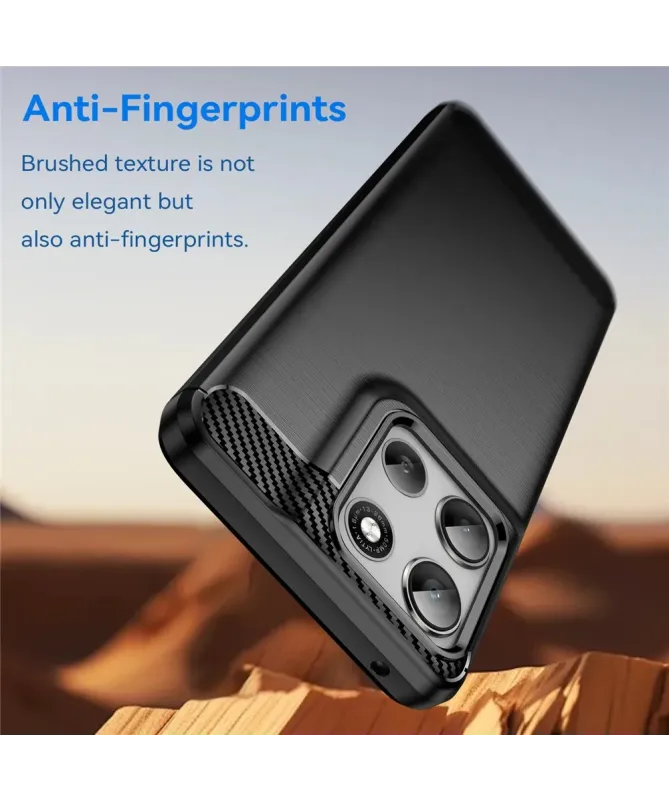 Coque Moto G56 5G flexible effet brossé