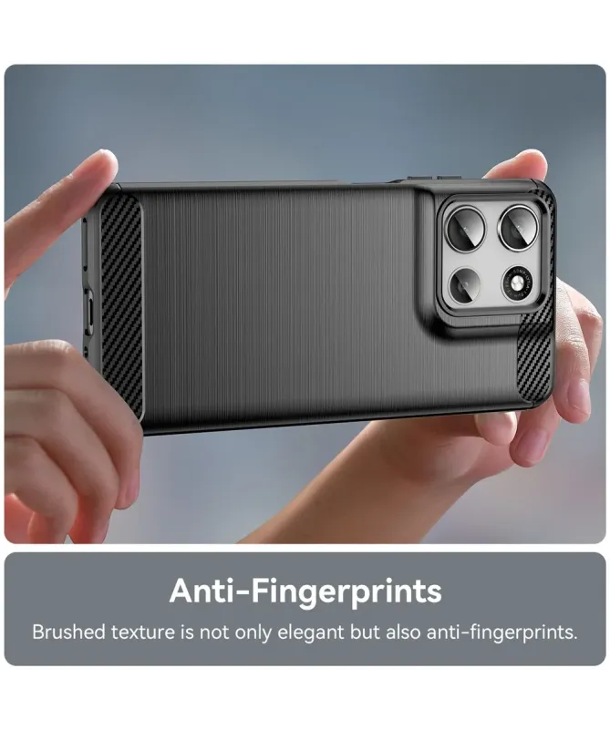 Coque Moto G56 5G flexible effet brossé