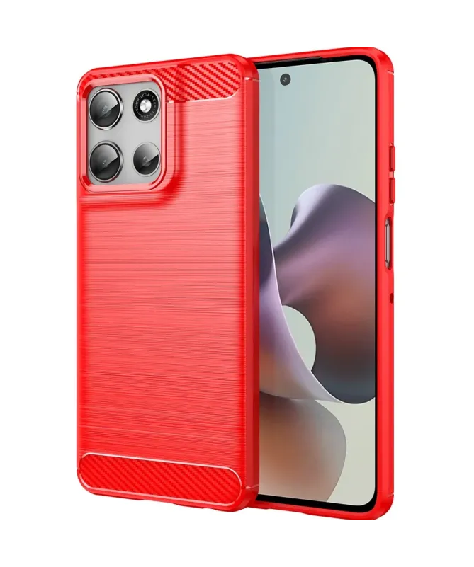 Coque Moto G56 5G flexible effet brossé