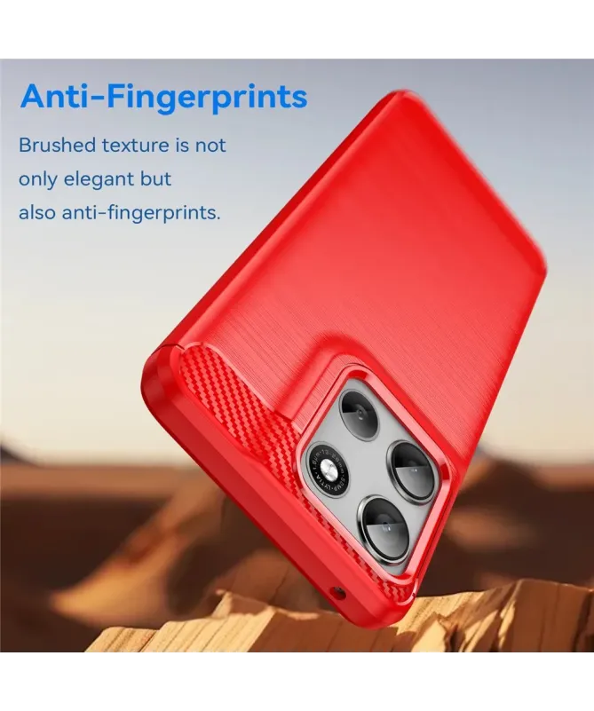 Coque Moto G56 5G flexible effet brossé