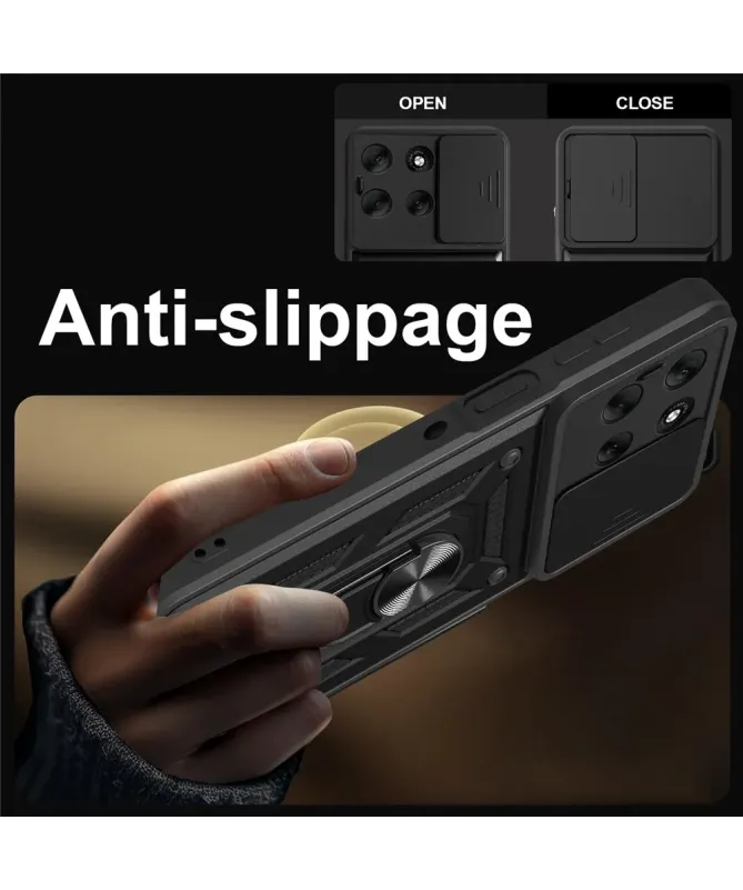 Coque Moto G56 5G Camera Slide Fonction Support