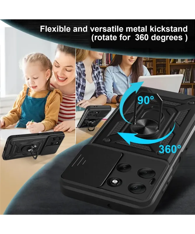 Coque Moto G56 5G Camera Slide Fonction Support