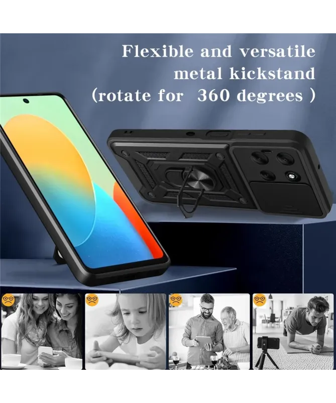 Coque Moto G56 5G Camera Slide Fonction Support